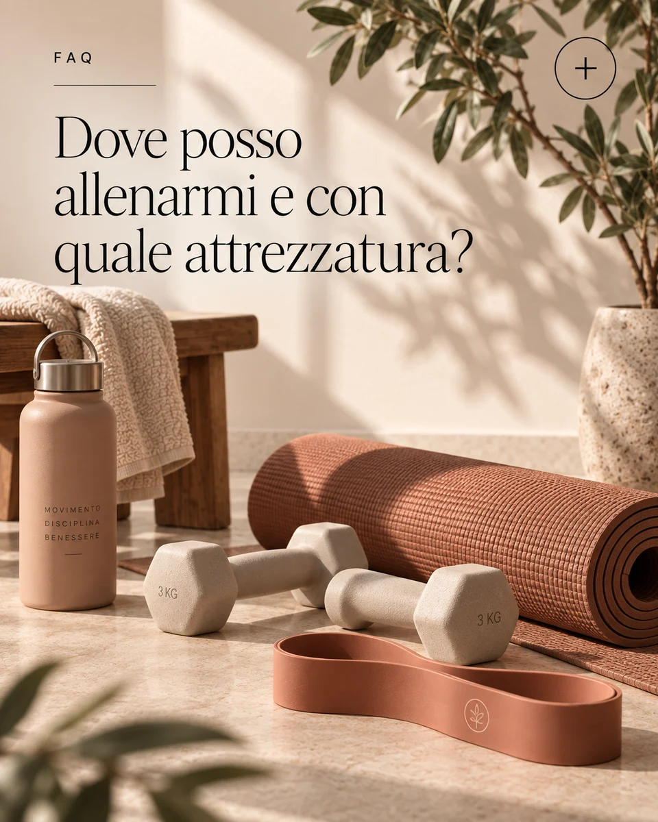 Dove posso allenarmi e con quale attrezzatura?
