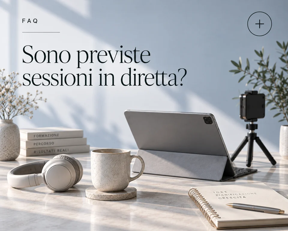 Sono previste sessioni in diretta?